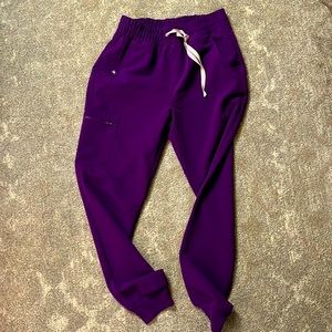Figs Women’s Zamora High Waisted Scrub Bottoms  - Purple